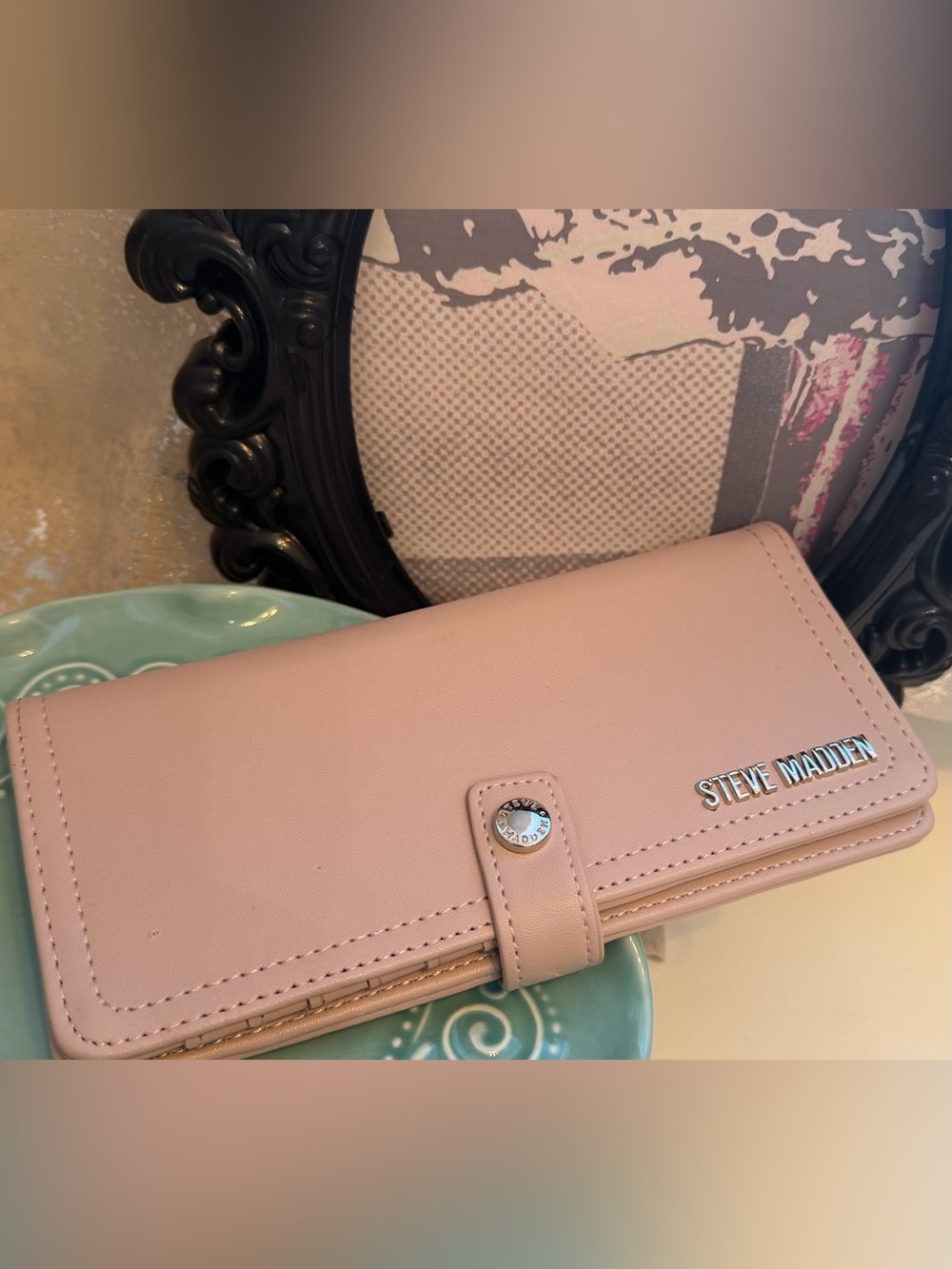 Steve Madden Pink Fold-Over Wallet